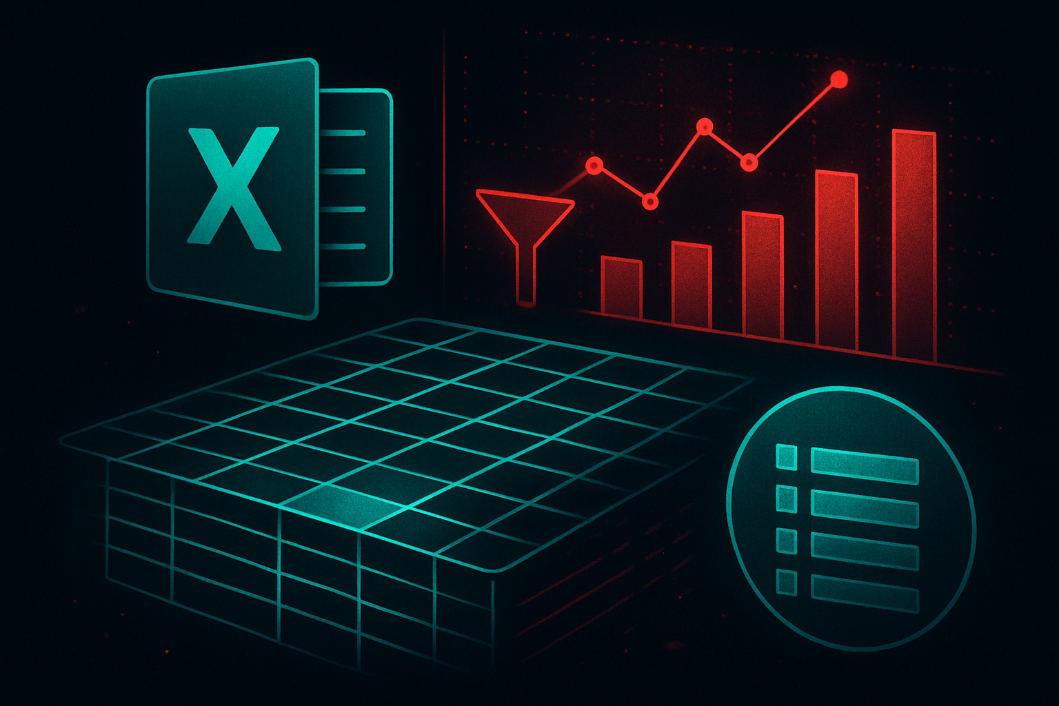 Hero image for Master Excel Sorting, Filtering, and Tables: Transform Chaotic Data Into Professional Insights
