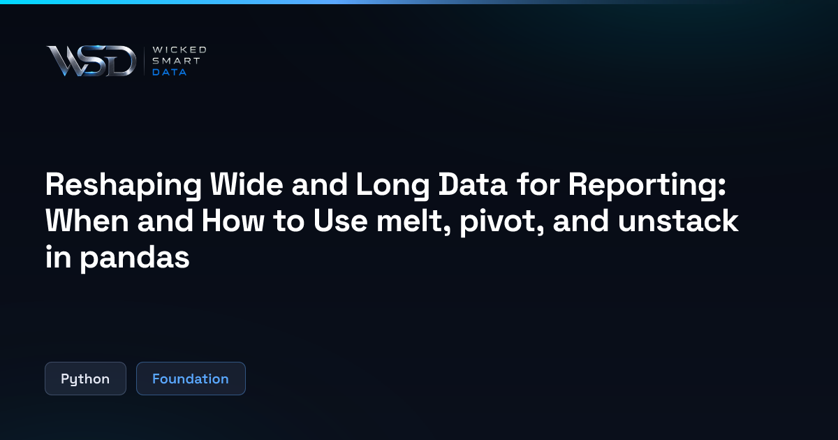 Reshaping Wide and Long Data for Reporting: When and How to Use melt ...